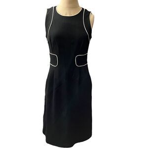 Worth Classic Black w/White Piping Dress / SZ: 2